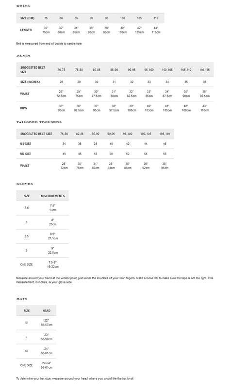 burberry london dark jeans size chart|Burberry coats size chart.